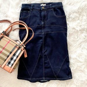 Midi jeans skirt